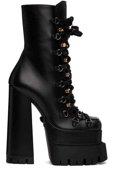 versace heeled boots|versace platform heels.